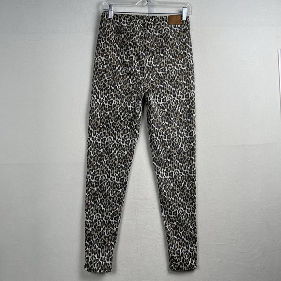 American Eagle Hi-Rise Jegging Stretch Pants Cheetah Leopard Animal Print Size 6 - Picture 6 of 14